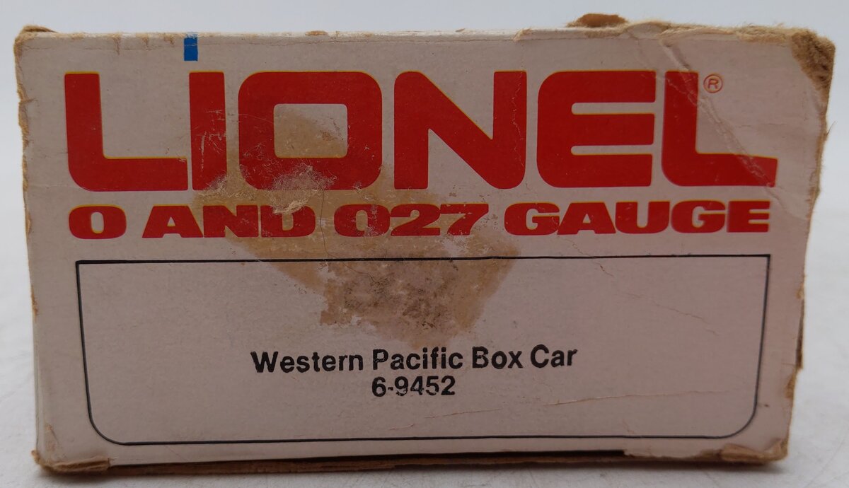 Lionel 6-9452 O Gauge Western Pacific Boxcar #9452 EX/Box