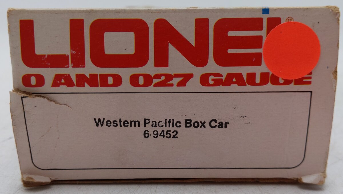Lionel 6-9452 O Gauge Western Pacific Boxcar #9452 EX/Box