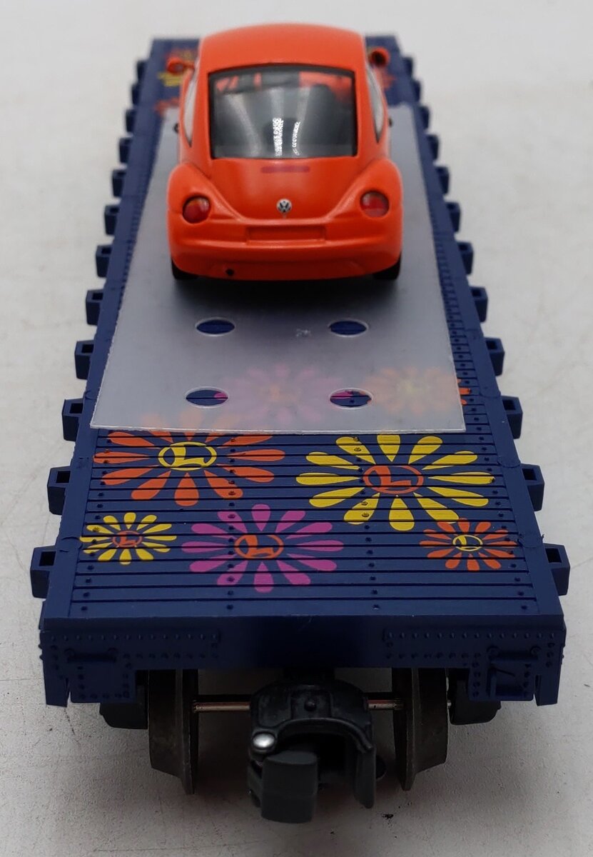 Lionel 6-19444 O Gauge Peace Auto Sales Flatcar with Volkswagen Bug EX/Box