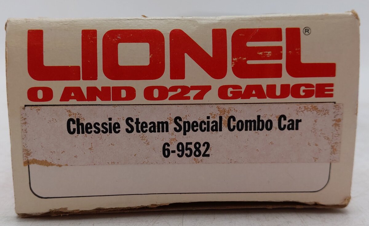 Lionel 6-9582 O Gauge Chessie Steam Special Combination Car #9582 EX/Box
