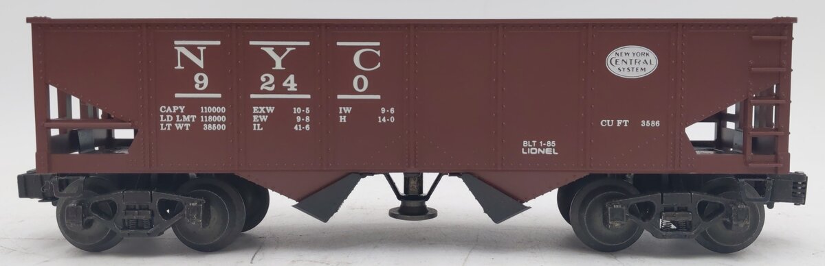 Lionel 6-9240 O Gauge New York Central 2-Bay Operating Hopper #9240 VG/Box
