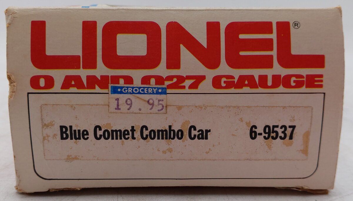 Lionel 6-9537 O Gauge Blue Comet "Halley" Combine Car EX/Box