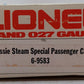 Lionel 6-9583 O Gauge Chessie Steam Special Passenger Car #9583 VG/Box