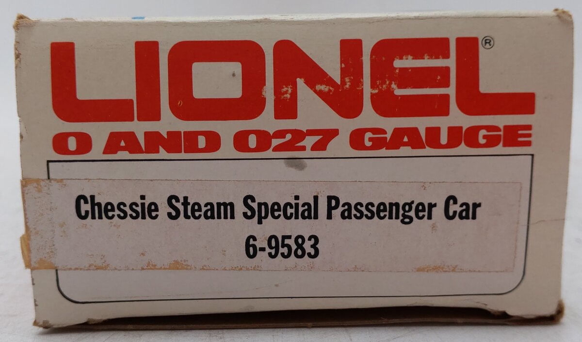 Lionel 6-9583 O Gauge Chessie Steam Special Passenger Car #9583 VG/Box