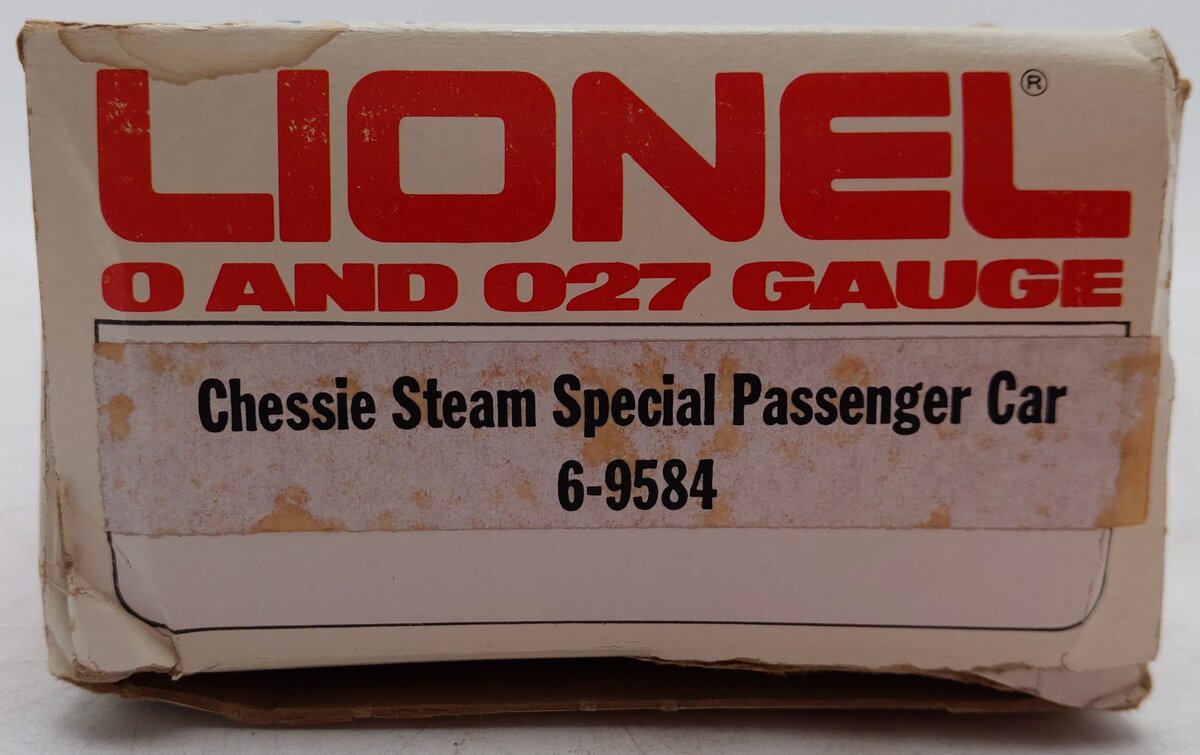 Lionel 6-9584 O Gauge Chessie Steam Special Passenger Car VG/Box