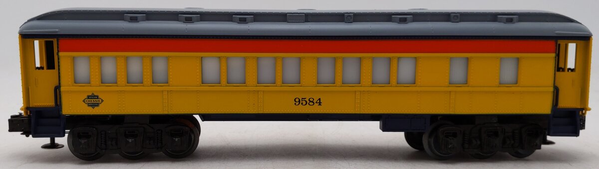 Lionel 6-9584 O Gauge Chessie Steam Special Passenger Car VG/Box