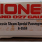 Lionel 6-9584 O Gauge Chessie Steam Special Passenger Car VG/Box