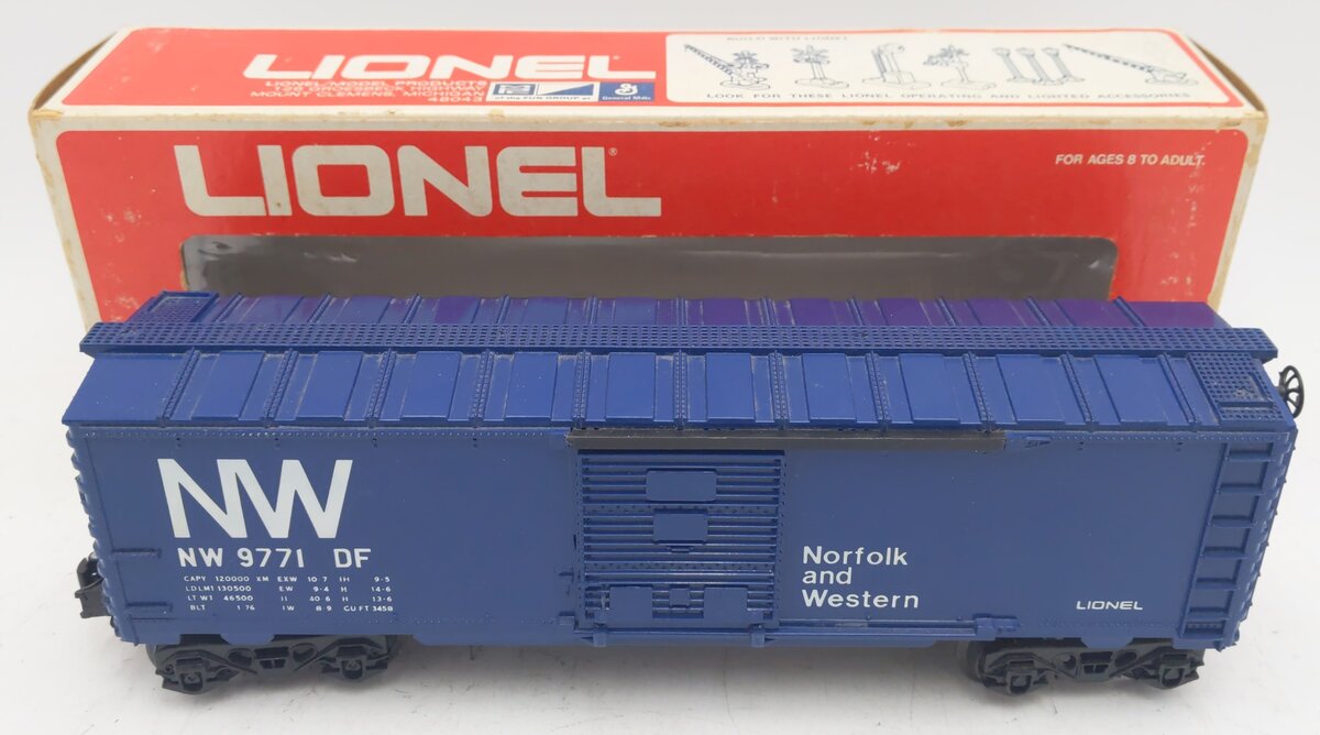 Lionel 6-9771 O Gauge Norfolk and Western Boxcar VG/Box