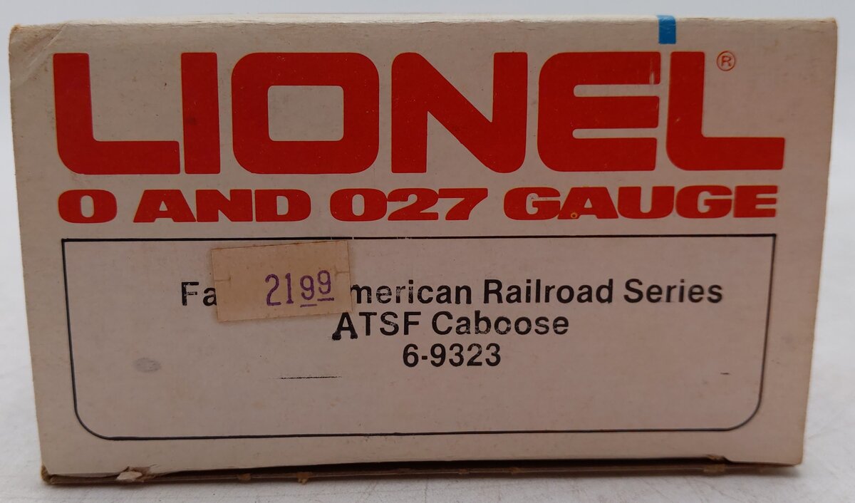 Lionel 6-9323 O Gauge Famous American Railroad Series ATSF Caboose EX/Box
