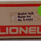Lionel 6-9853 O Gauge Cracker Jack Billboard Reefer Car (Yellow) EX/Box