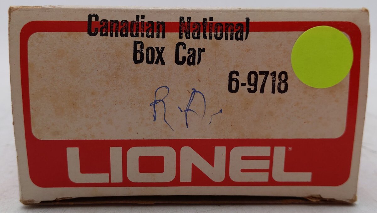 Lionel 6-9718 O Canadian National Box Car #9718 EX/Box