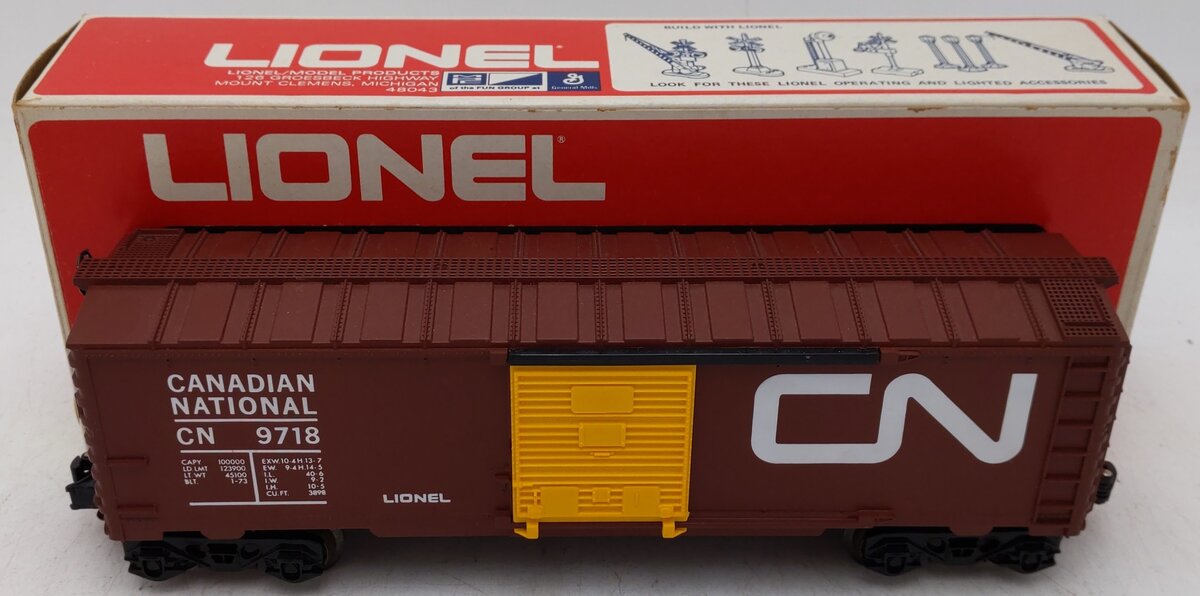 Lionel 6-9718 O Canadian National Box Car #9718 EX/Box