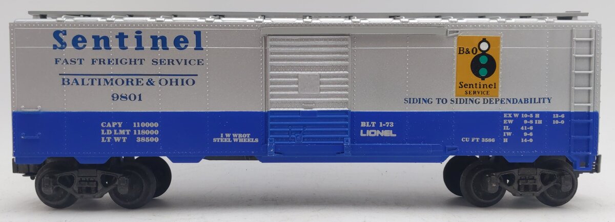 Lionel 6-9801 O Gauge Baltimore & Ohio Sentinel Box Car EX/Box