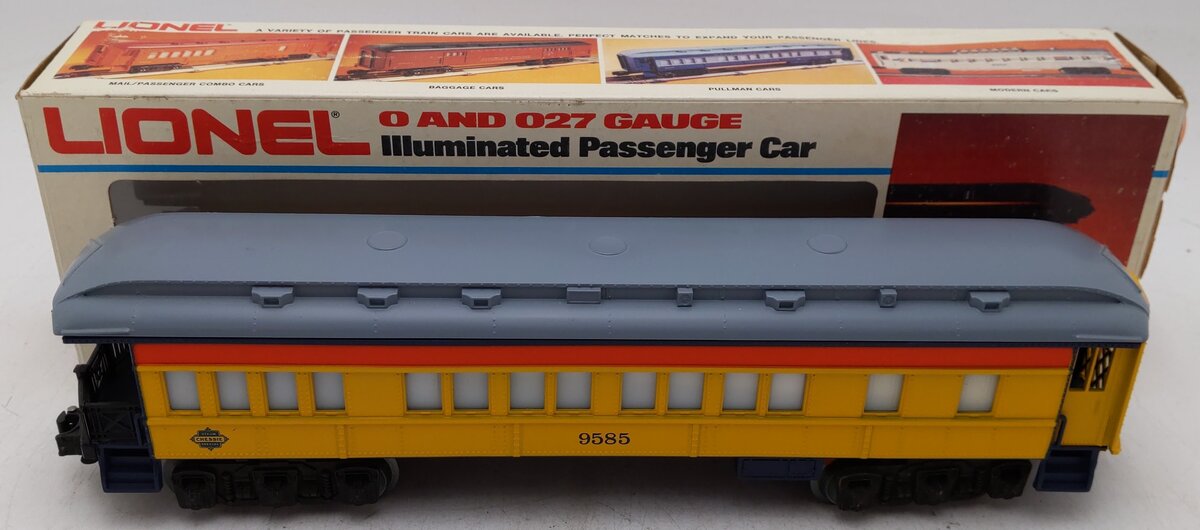 Lionel 6-9585 O Gauge Chessie Steam Special Observation Car #9585 EX/Box