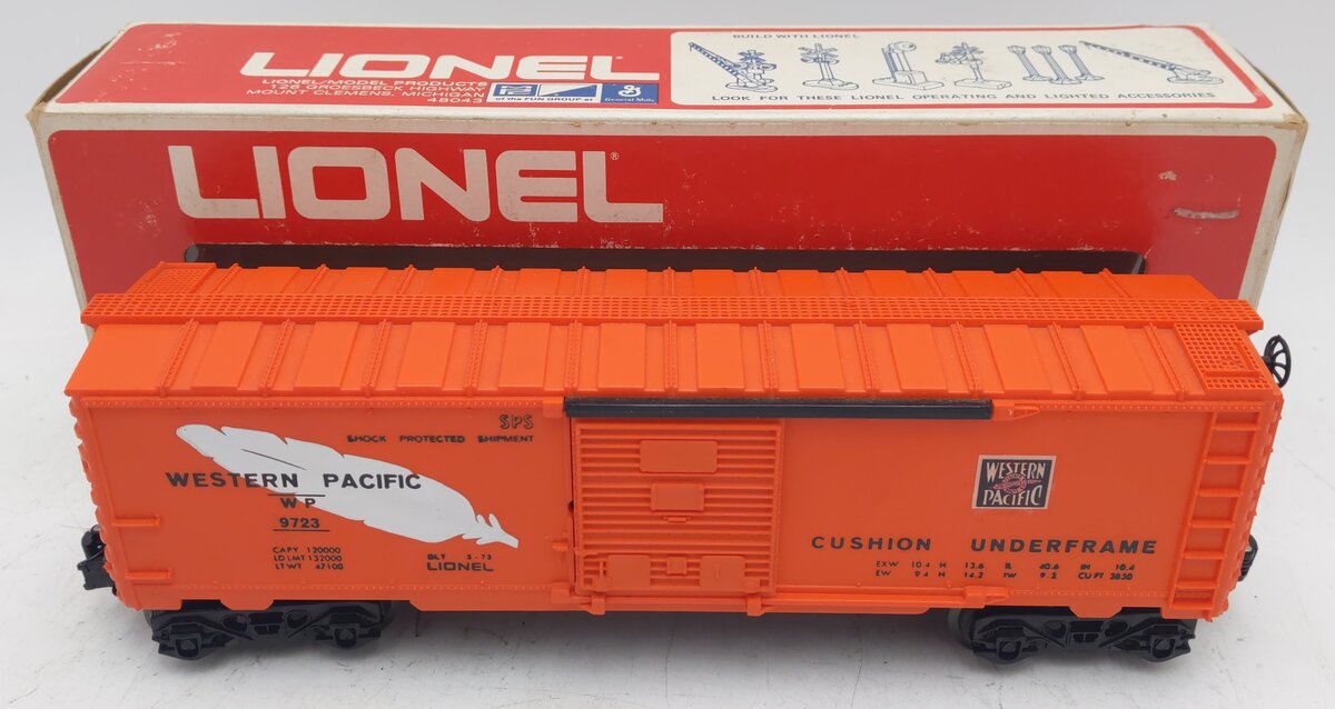 Lionel 6-9723 O Gauge Western Pacific Boxcar #9723 EX/Box