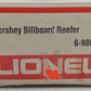 Lionel 6-9867 O Gauge Hershey's Chocolate Billboard Reefer Car #9867 LN/Box