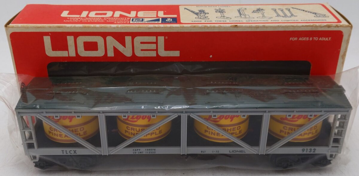 Lionel 6-9132 O Gauge Libbys Crushed Pineapple Vat Car EX/Box