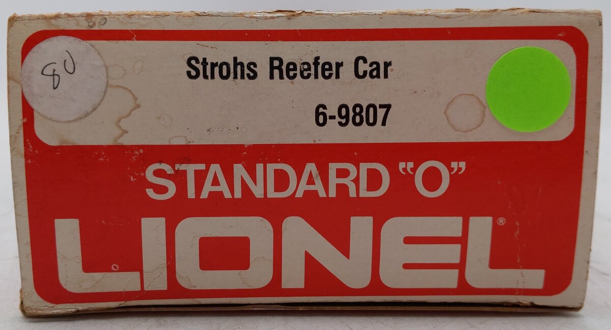 Lionel 6-9807 O Gauge Stroh‘s Bohemian Beer Reefer Car #9807 EX/Box