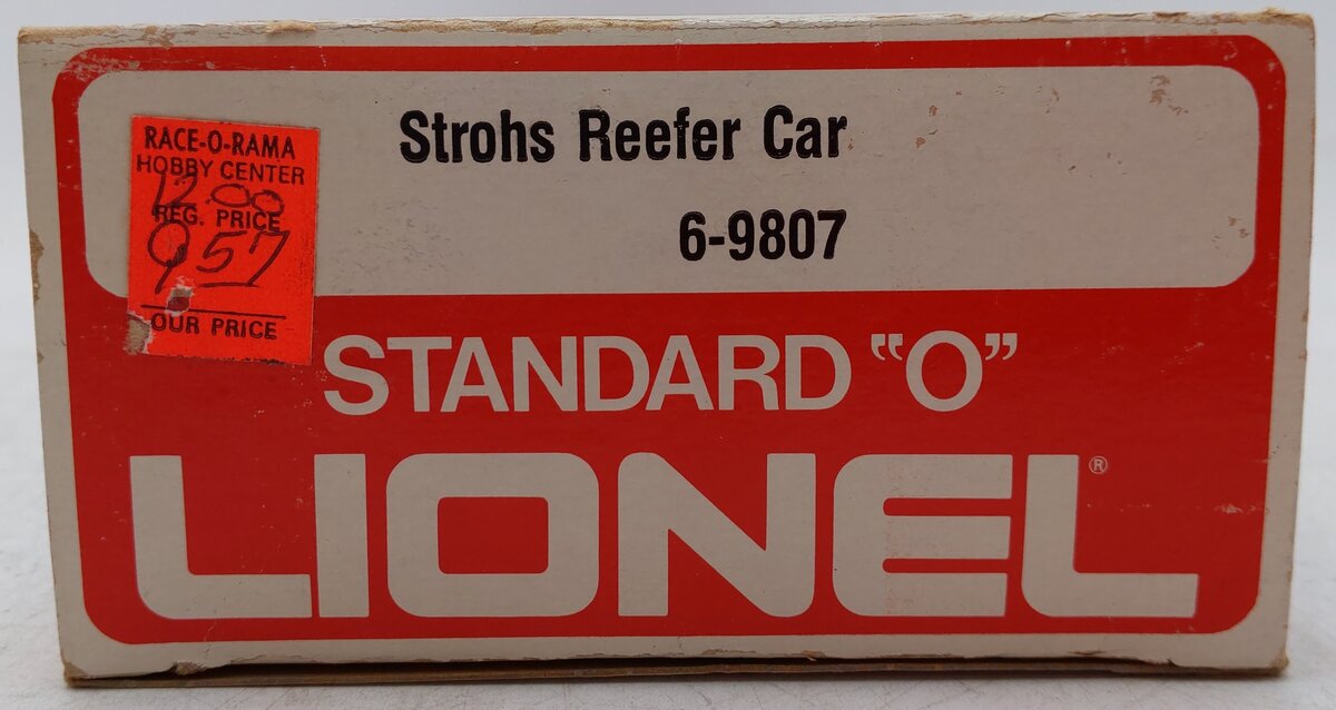 Lionel 6-9807 O Gauge Stroh‘s Bohemian Beer Reefer Car #9807 EX/Box