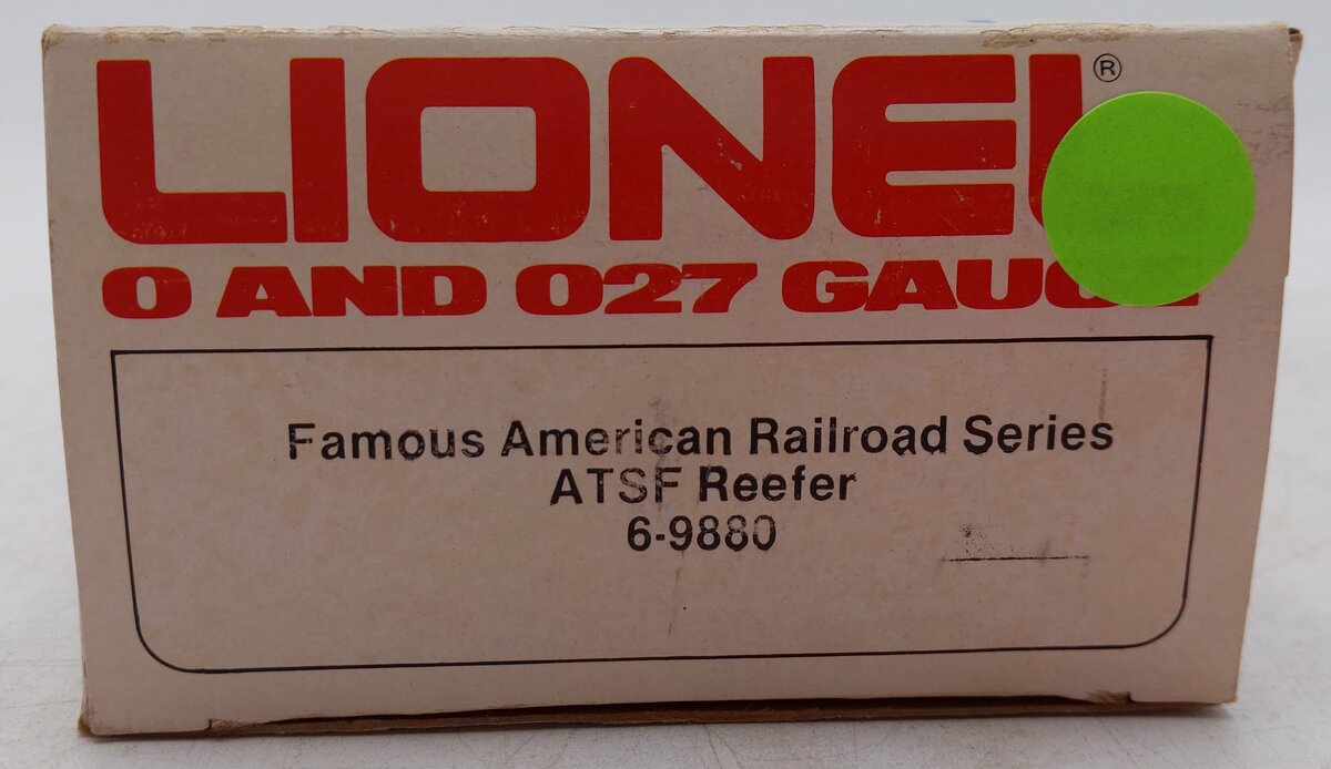 Lionel 6-9880 O Gauge AT&SF Famous American Railroad Refrigerator Car EX/Box