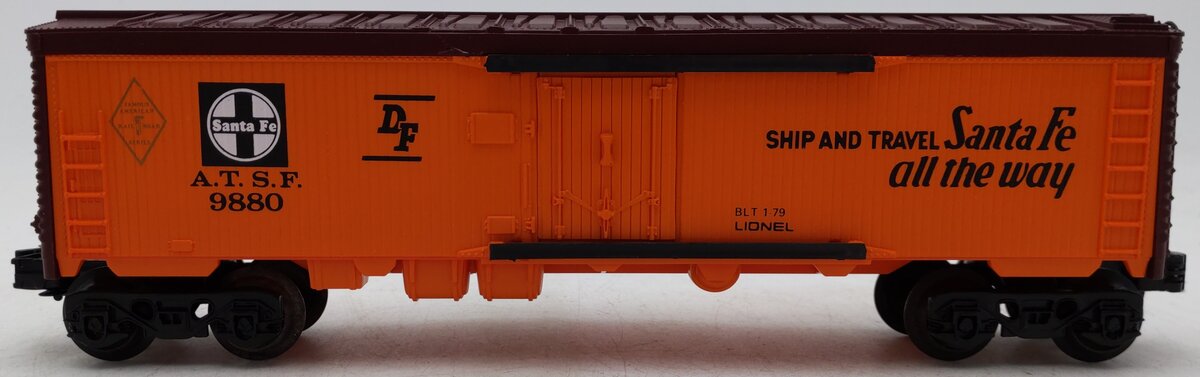 Lionel 6-9880 O Gauge AT&SF Famous American Railroad Refrigerator Car EX/Box