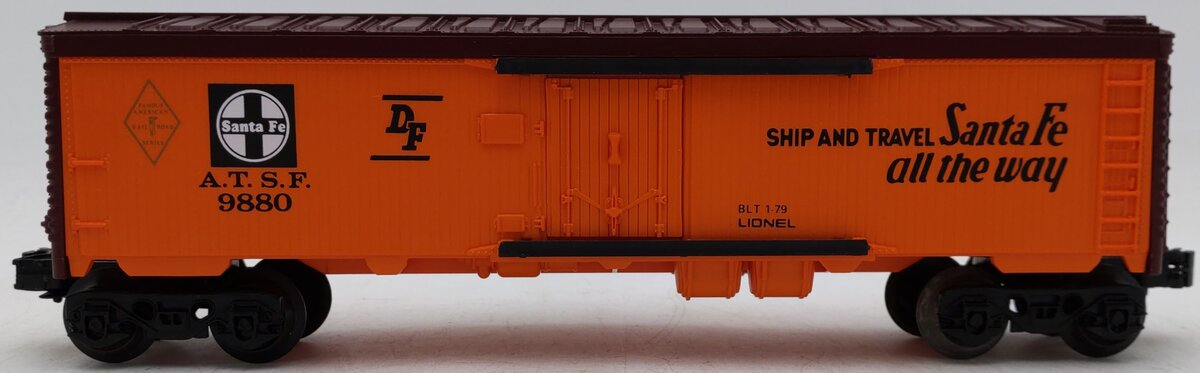 Lionel 6-9880 O Gauge AT&SF Famous American Railroad Refrigerator Car EX/Box