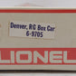Lionel 6-9705 O Gauge Denver & Rio Grande Western Box Car EX/Box
