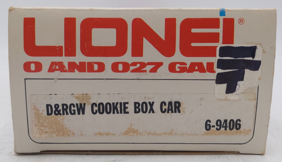 Lionel 6-9406 O Gauge Denver and Rio Grande West Cookie Boxcar LN/Box