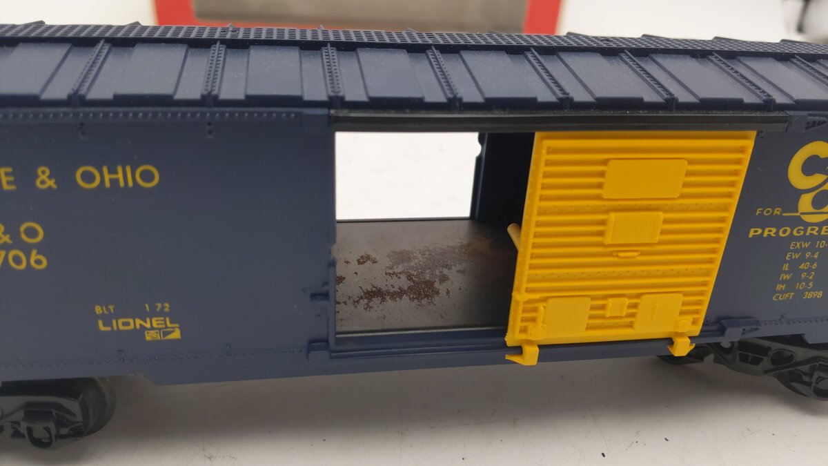 Lionel 6-9706 O Gauge Chesapeake and Ohio Boxcar VG/Box