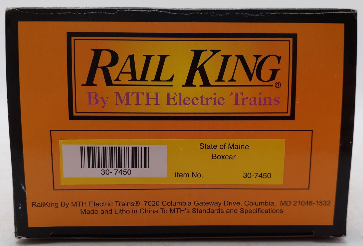 MTH 30-7450 O Gauge State of Maine Boxcar #6005 EX/Box