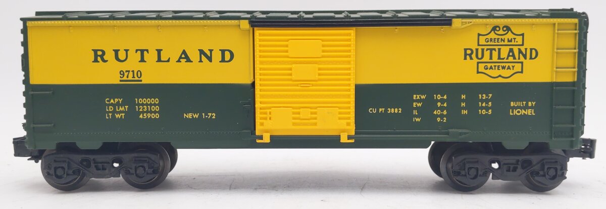 Lionel 6-9710 O Gauge Rutland Boxcar EX/Box