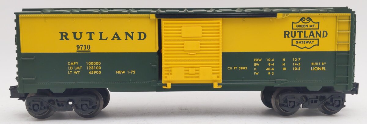 Lionel 6-9710 O Gauge Rutland Boxcar EX/Box