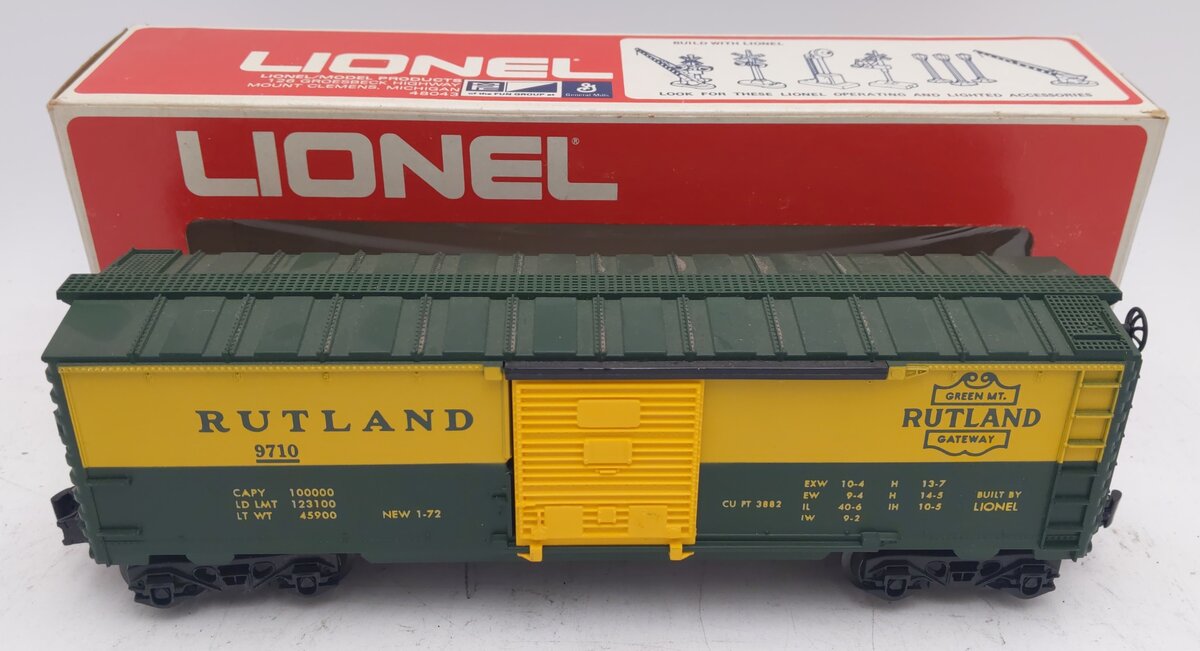 Lionel 6-9710 O Gauge Rutland Boxcar EX/Box