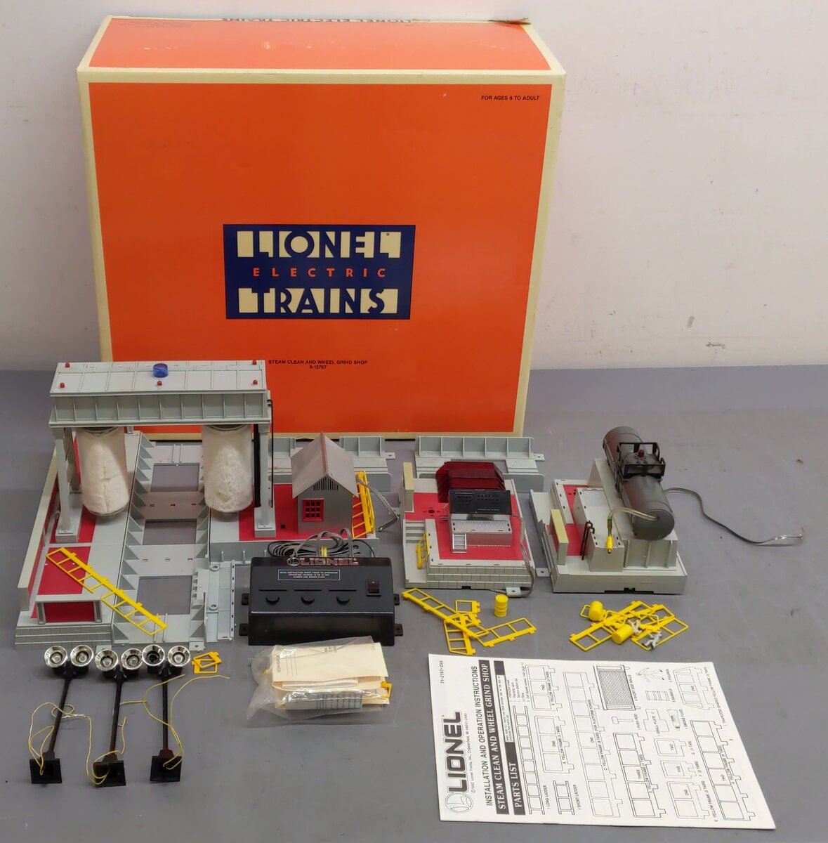 Lionel 6-12767 O Gauge Steam Clean & Wheel Grind Shop VG/Box