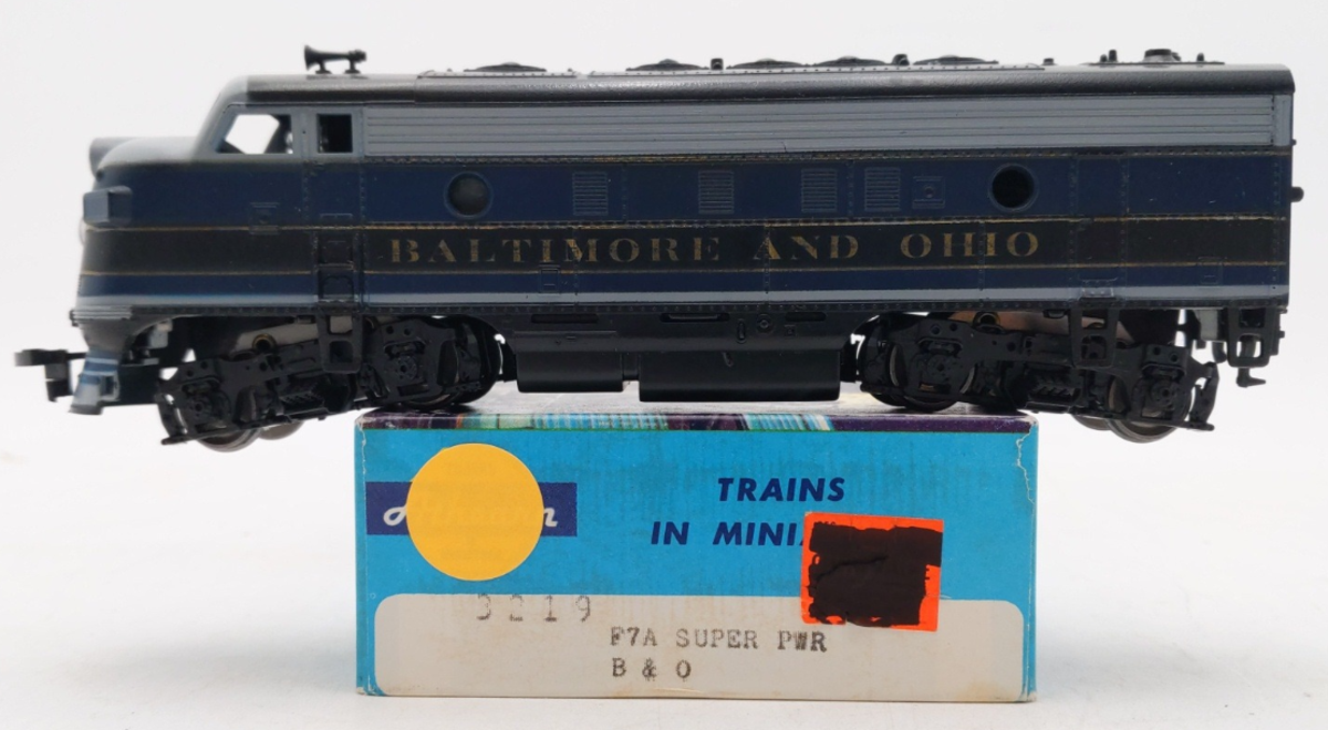 Athearn 3219 HO Scale B&O F7A Super Powered Diesel Locomotive VG/Box