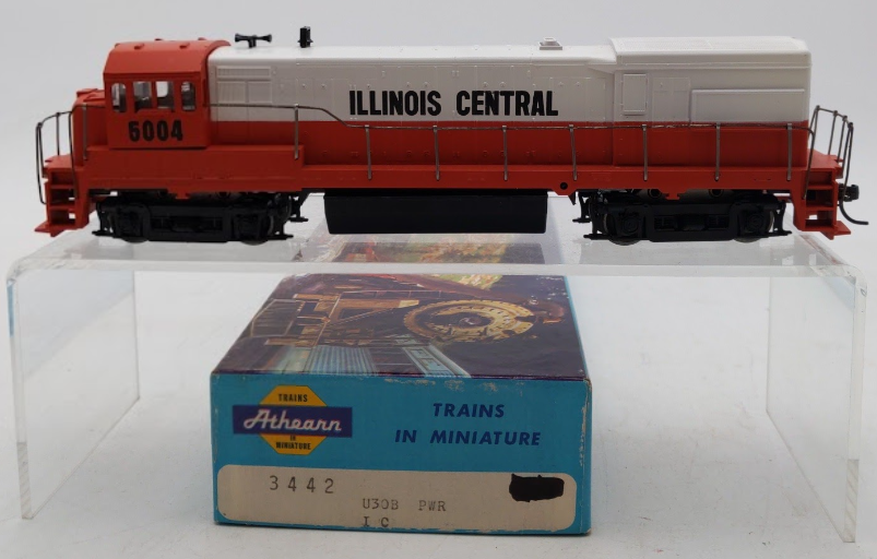 Athearn 3442 HO Illinois Central U30B Power Diesel Engine #5004 VG/Box