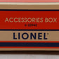 Lionel 6-22942 O Scale Barrels, Logs, Bumpers Accessories Pack EX/Box