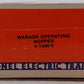 Lionel 6-19804 O Gauge Wabash Operating Hopper Car VG/Box
