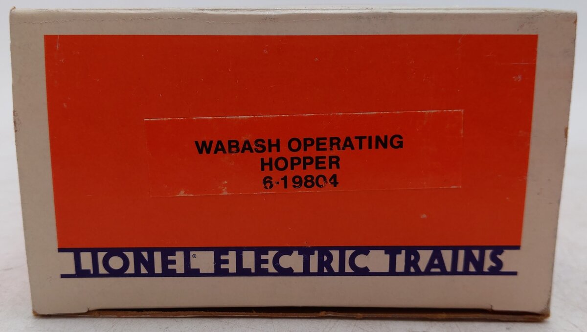 Lionel 6-19804 O Gauge Wabash Operating Hopper Car VG/Box