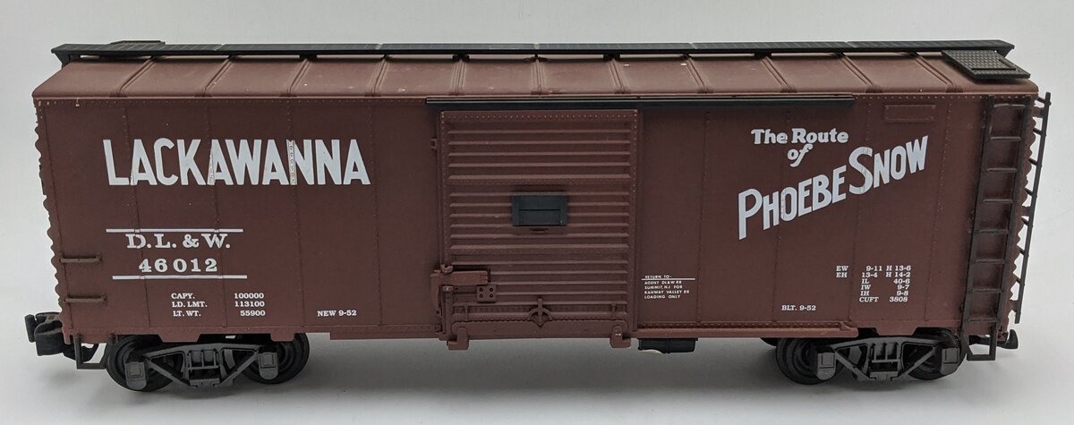 Aristo-Craft 46012 G Scale Lackawanna Boxcar #46012 VG