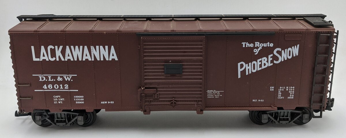 Aristo-Craft 46012 G Scale Lackawanna Boxcar #46012 VG