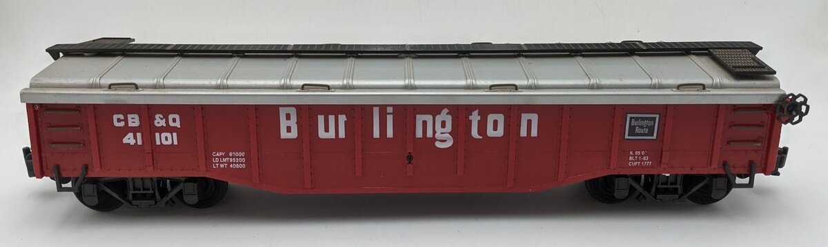 Aristo-Craft 41101 G Scale Burlington Covered Gondola EX