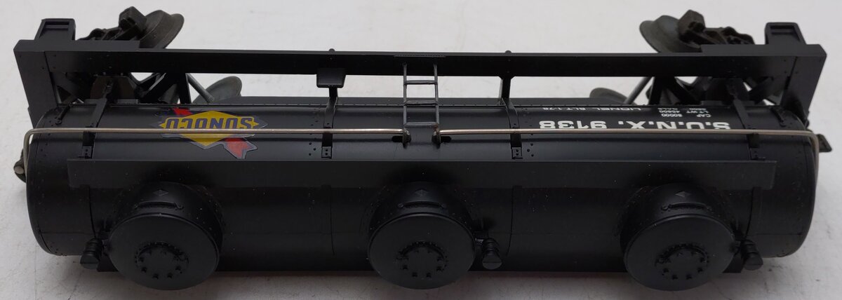 Lionel 6-9138 O Gauge Sunoco Triple Dome Black Tank Car EX/Box
