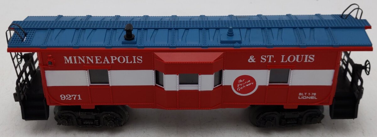 Lionel 6-9271 O Gauge Minneapolis & St. Louis Bay Window Lighted Caboose VG/Box