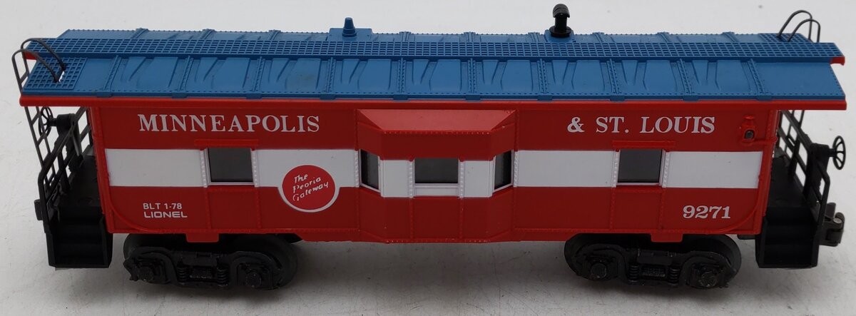 Lionel 6-9271 O Gauge Minneapolis & St. Louis Bay Window Lighted Caboose VG/Box