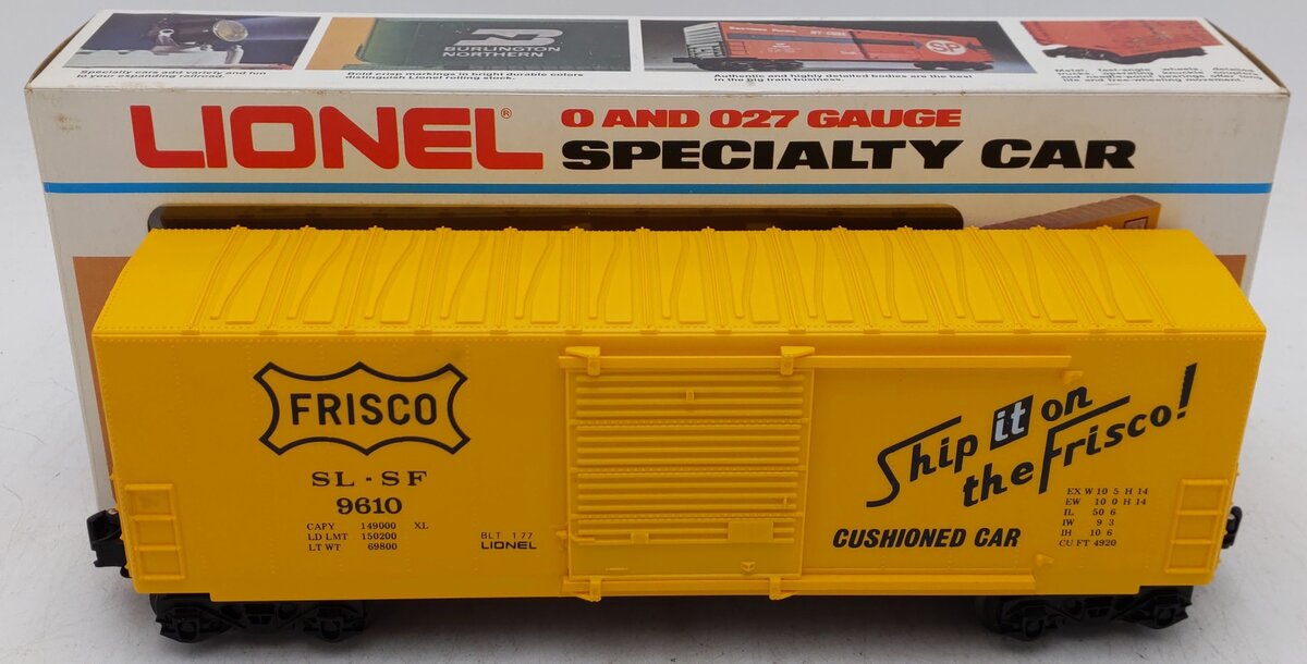 Lionel 6-9610 O Gauge Frisco Hi-Cube Boxcar EX/Box