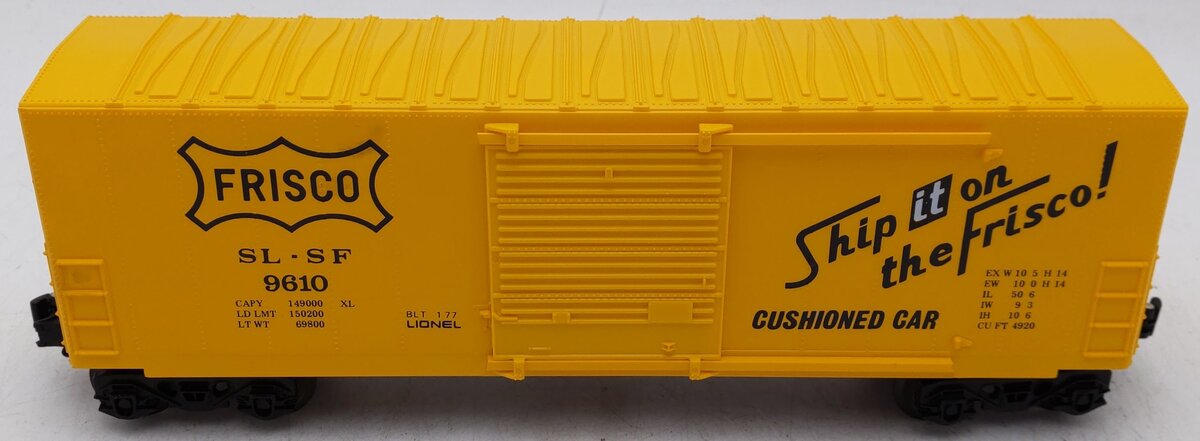 Lionel 6-9610 O Gauge Frisco Hi-Cube Boxcar EX/Box