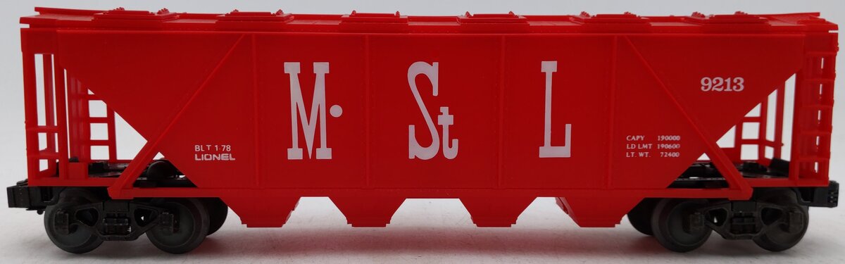 Lionel 6-9213 O Gauge Minneapolis and St. Louis Covered Quad Hopper EX/Box