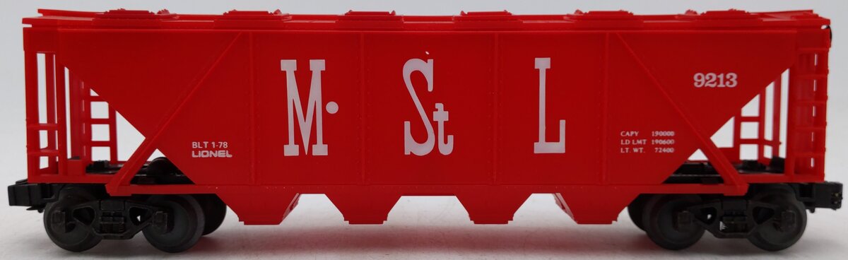Lionel 6-9213 O Gauge Minneapolis and St. Louis Covered Quad Hopper EX/Box