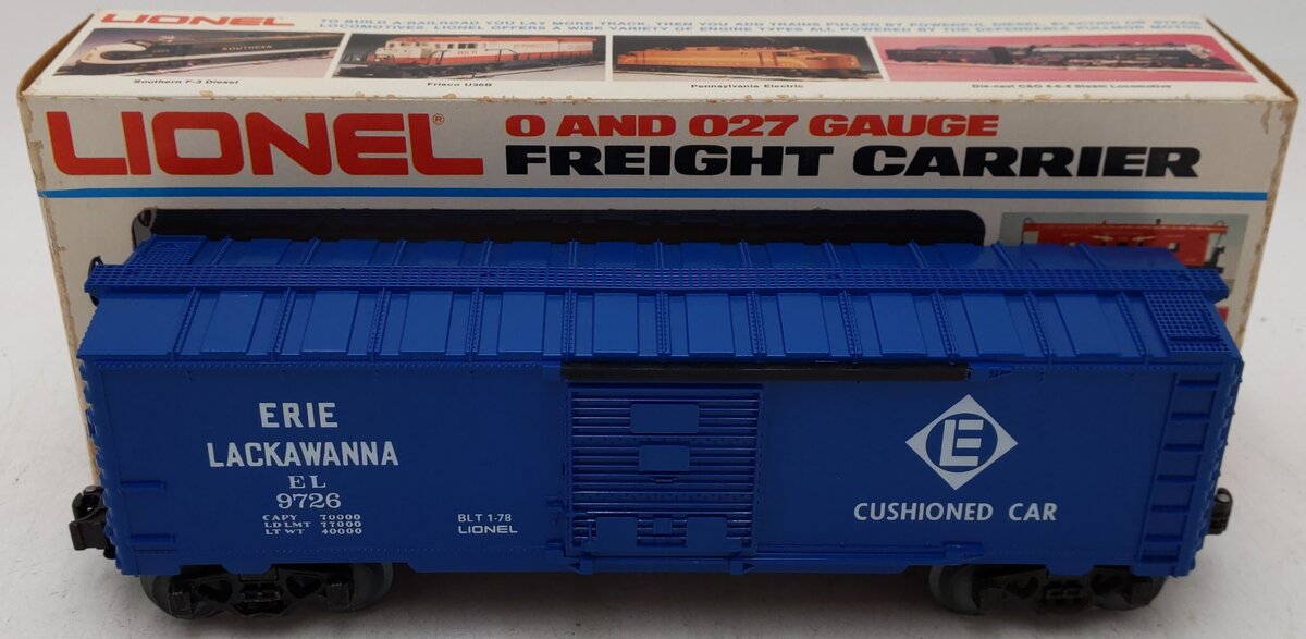 Lionel 6-9726 O Gauge Erie Lackawanna Box Car EX/Box